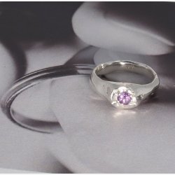 Amethyst StatementSilver Ring